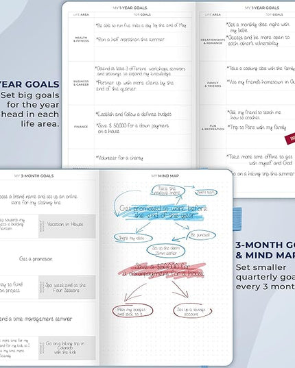 Clever Fox Planner Schedule – Undated Weekly & Monthly Life Planner with Time Slots, Appointment Book & Daily Organizer, A5 (Periwinkle)