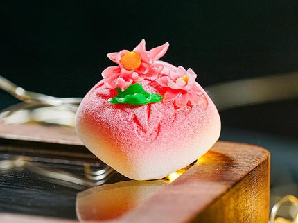 Mid-Autumn Festival Floral Mooncake Artisan Keycap R1 SA Profile Custom Cute Keycaps 1U ESC Handmade Gaming Resin Key Cap Cherry MX Switch Compatible Mechanical Keyboard Lover Gift