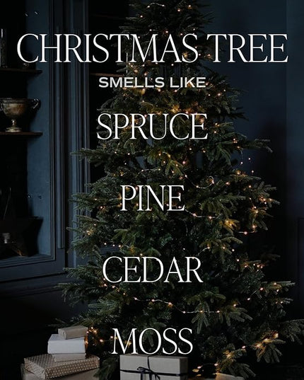 Sweet Water Decor Christmas Tree Reed Diffuser Set - Spruce, Pine Needles, Cedar, and Moss Scented Diffusers - Scent Diffusers for Home, Long Lasting Fragrance, Made in The USA