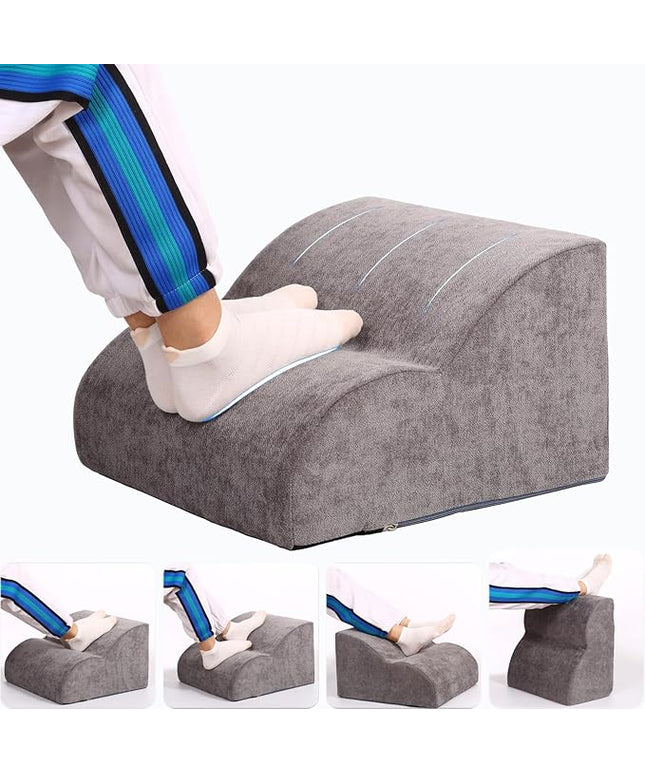 Foot Rest for Under Desk at Work.Multifunctional 3-Tier Foot Stool,with Washable Footrest.for Under Desk,Office Chair Gaming Chair & Sofa,Leg Elevation Pillow,Supports Posture (Grey)