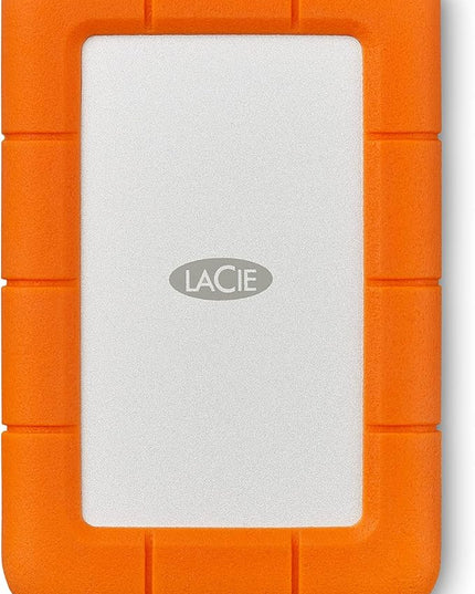 LaCie Rugged USB-C 2TB External Hard Drive Portable HDD – USB 3.0 compatible, Drop Shock Dust Rain Resistant, for Mac and PC Computer Desktop Workstation Laptop, 1 Month Adobe CC (STFR2000800)