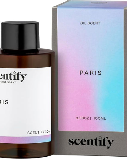 Scentify Paris Aroma Oil Refill Scent for Oil Diffusers - Berry, Floral, Amber, Powdery Scents - Luxurious Relaxing Aromatherapy Diffuser Fragrance 100ml, 3.38 oz