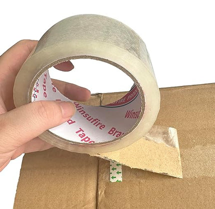 WINSUFIRE Heavy Duty Packing Tape for Shipping, Scotch Tape,Total 390Y, 1.88 inch x 65 Yards,6 Pack Clear Packing Tape, Scotch Packaging Tape with Dispenser