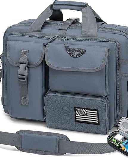 Stypos Tactical Laptop Bag for Men,14inch/15.6inch/17.3inch Messenger Bag Military Shoulder Bag,Flight Work Bags for Pilots