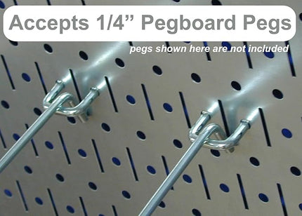 Wall Control Pegboard Organizer 4 ft. Metal Pegboard Standard Tool Storage Kit with Galvanized Toolboard and Black Accessories