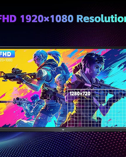 KTC 24 Inch Computer Monitor, FHD 144Hz Office Gaming Monitor, IPS, Adaptive-Sync, HDMI & DP Port, 1500:1 Contrast Ratio, Bluelight Filter, Tilt Adjustable, H24B9S