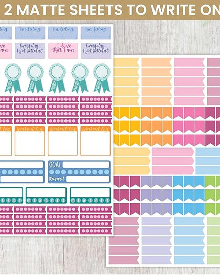 Bloom Daily Planners Planner Sticker Value Pack (13 Unique Sheets / 1,000+ Stickers) - New Variety Assortment Bundle for Planning & Decorating