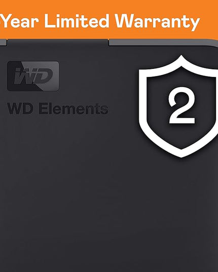 WD 4TB Elements Portable External Hard Drive for Windows, USB 3.2 Gen 1/USB 3.0 for PC & Mac, Plug and Play Ready - ‎WDBU6Y0040BBK-WESN