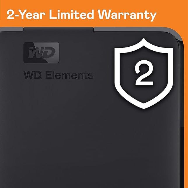 WD 6TB Elements Portable External Hard Drive for Windows, USB 3.2 Gen 1/USB 3.0 for PC & Mac, Plug and Play Ready - WDBHJS0060BBK-WESN