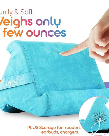 Flippy Original Tablet Pillow Stand & iPad Holder, Gift for Book Lovers & Readers, Multi-Angle Stand with Storage for Lap, Desk & Bed, Compatible with Kindle, Fire, iPad & Samsung, I Wanna Go to Miami