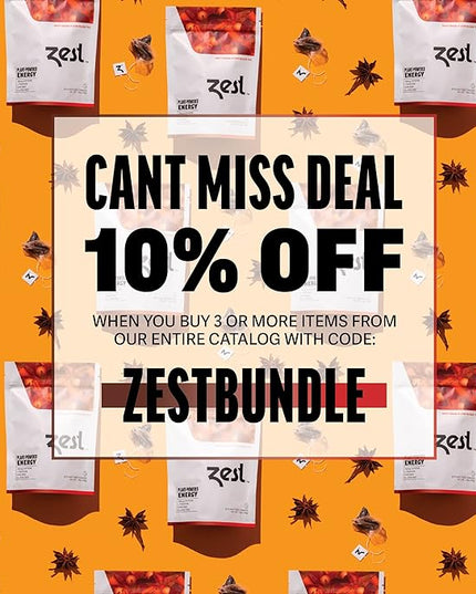 Zest 150mg High Caffeine Energy Leaf Blend - Spicy Masala Chai Black Tea - 20 Pack Bag - All Natural Strong Flavored Healthy Coffee Alternative Highly Caffeinated Substitute - Perfect for Keto Diet