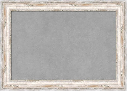Amanti Art White Framed Magnetic Board 15x21 Small Vision Board for use with Magnets, 100% Metal Sheet to Display Items as Office Decor or for Home Organization in mudroom, Kitchen or Kids Room