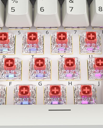 Kailh Box Red Switches for Mechanical Keyboard,3-Pin 45gf Linear/Factory Lubed/Dust&Waterproof Switches(Kailh Box Red,90Pcs)