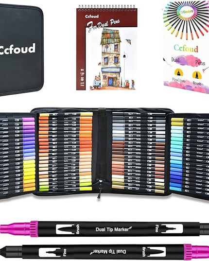 Dual Markers Brush Pens (set of 120)