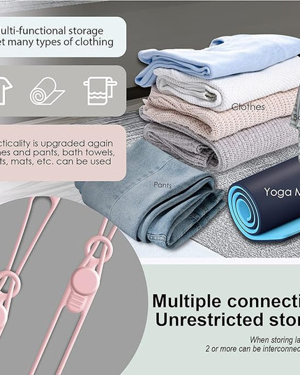 Nearockle 16Pcs Silicone Cable Straps Wire Organizer for Bundling Earphone, Phone Charger, Computer Cords, Reusable Cable Ties Cord Organizer in Home,Office,Kitchen,School(Pink)