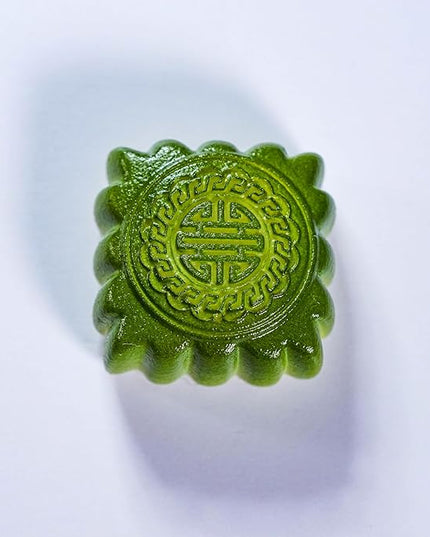 Mid-Autumn Festival Green Mooncake Artisan Keycap R1 SA Profile Custom Cute Keycaps 1U ESC Handmade Gaming Resin Key Cap Cherry MX Switch Compatible Mechanical Keyboard Lover Gift