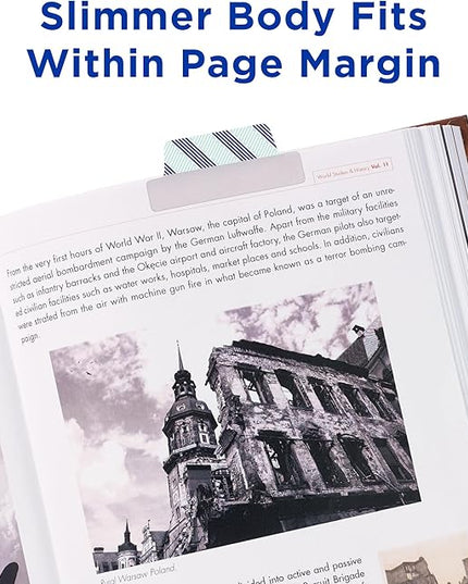 Avery Margin Ultra Tabs, 2.5" x 1", Assorted Color Geometric Designs, 24 Repositionable Page Tabs (74897)