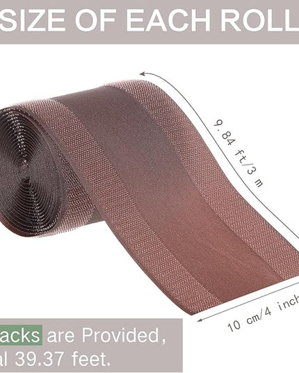 WILLBOND Carpet Cord Cover Cable Protector Floor Cover Cable Protector Management Only for Commercial Office Carpet(39.37 ft,Brown)
