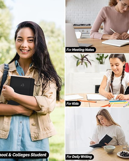 Nextnoid Hardcover Dotted Notebook Journal - 120 GSM Thick Paper, Medium A5(5.7" x 8.3"), 256 Pages - Perfect For Handwriting, Diagrams, Note-Taking and To-Do Lists (Dot, Brown)