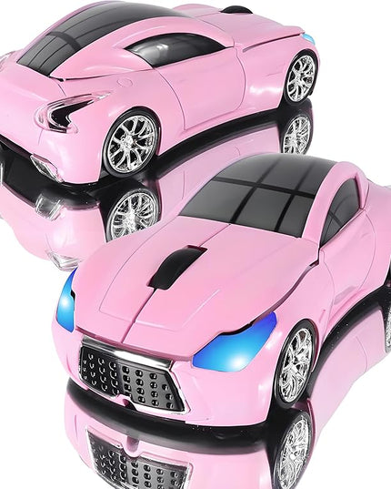 elec Space Car Mouse, Wireless Mouse (Milk Tea Pink)