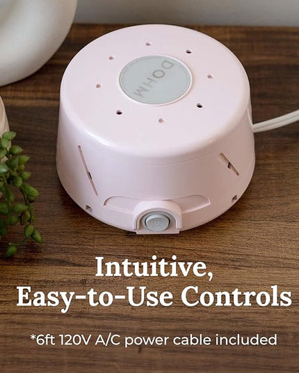 Yogasleep Dohm Classic (Pink) The Original White Noise Machine, Soothing Natural Sound from A Real Fan, Noise Cancelling for Office Privacy, Travel & Meditation, Sleep Therapy for Adults & Baby