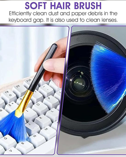 Swanky Screen Cleaner Kit: 6-Pack Microfiber Cloths & Electronic Cleaner Spray for TV, iPad, iPhone, Monitor & Laptop (17 Oz)