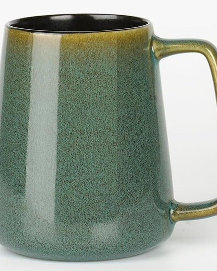 HYTYSKAR 24 OZ Extra Large Ceramic Coffee Mug, Jumbo Coffee Mugs, Big Tea Cups with a Large Handle for Office and Home, Microwave and Dishwasher Safe (24 OZ Green)
