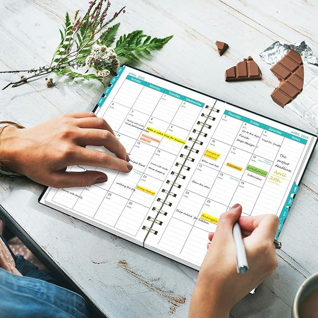 Ymumuda 2026 Planner, Daily Weekly Monthly Planner, 2026 Calendar Planner (Jan 2026 - Dec 2026), 8.4" x 6.3", Teacher School Student Work Agenda with Tabs, Ideal for School Office Supplies