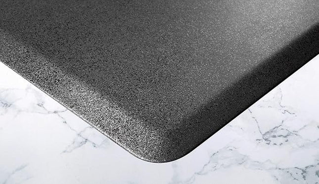 WellnessMats Granite Anti-Fatigue Mat - Comfort, Support & Style - Non-Slip, Non-Toxic - 6'x2'x 3/4"x 3/4" Granite Steel