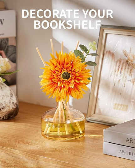 Reed Diffusers Set Grapefruit Scent, 7.10 oz Diffusers for Home with 7 Diffuser Sticks, Reed Diffuser for 120 Days, Perfect for Bathroom, Shelf Decor, Air Fresheners