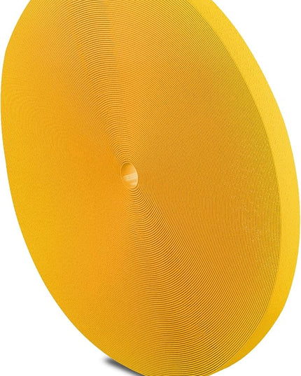 Label-the-cable Cable Management Ties Tape, Adjustable, Re-Useable/Cable Tidy/Hook and Loop Cord Organizer, Wire Management/PRO ROLL, 1 PCS, 25m x 16mm, Yellow, PRO 1240