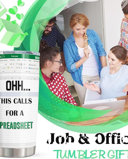 Excel Mug - Accountant Gifts for Women/Men, Funny Spreadsheet Mug, 20oz Tumbler