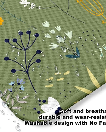 Flower Square Mouse Pad,Non-Slip Rubber Base Mouse Pad,Home Office Decoration Desktop Accessory,Laptop Mouse Pad for Office Laptops,9.4x7.8x0.12in.