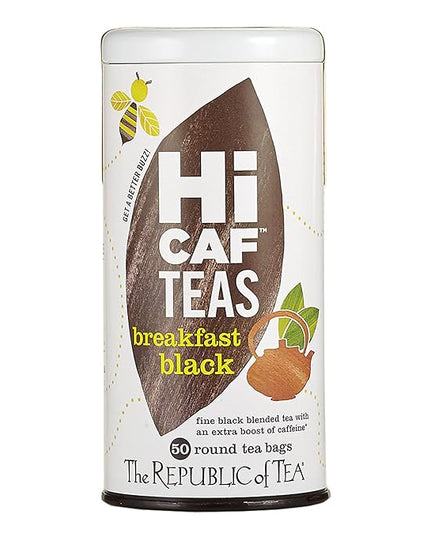 The Republic of Tea — HiCAF Breakfast Black Tea, 50 Tea Bags, High in Caffeine