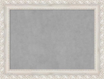 Amanti Art White Framed Magnetic Board 26x34 Medium Vision Board for use with Magnets, 100% Metal Sheet to Display Items as Office Decor or for Home Organization in mudroom, Kitchen or Kids Room