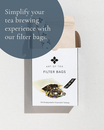 Art of Tea | French Lemon Ginger | 12 Count Eco Friendly Premium Quality Pyramid Tea Bags Sampler Box |Naturally Decaffeinated