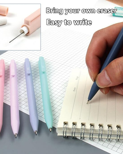 Ristpal 42 PCS Aesthetic School Supplies with Large Pencil Case, 12 Marker Pens with box, 5 Black Ink Gel Pens, 6 Mechanical Pencils Set, Sticky Notes, Complete Essentials Stationery Kit for Students