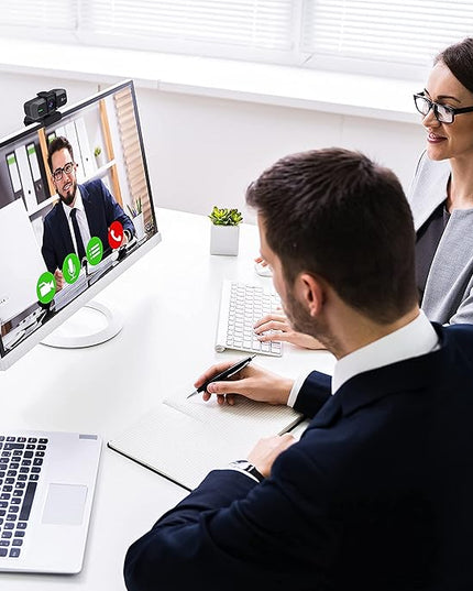 j5create 4K Wide Angle Webcam with Microphone/Privacy Cover for Video Conferencing, Streaming, Recording and Online Teaching, Supports Zoom, Skype, Teams, OBS and More (JVU430)