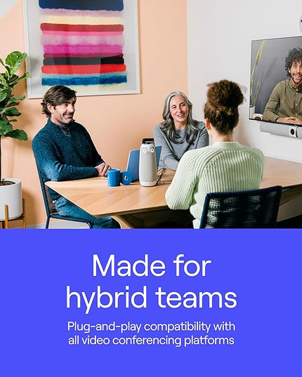 Owl Labs Meeting Owl 3 - 360° 1080p HD Conference Room Camera, AI-Driven Speaker-Tracking, 18-Foot Mic Pickup - Certified for Microsoft Teams - Works with Zoom, Google Meet - Plug & Play Setup