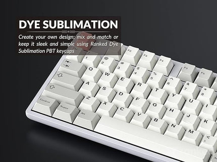 Ranked Dye Sublimation Premium Keycap Set | 1.45 mm Thick PBT | Cherry Profile for Custom Mechanical Keyboard (9009, 169 Keys)