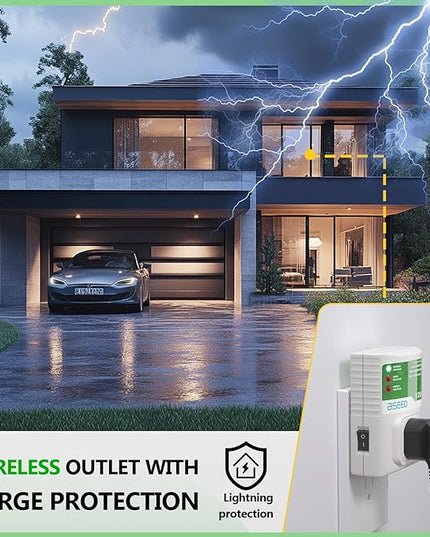 BSEED Surge Protector for Refrigerator, Wall Power Surge Protector Plug in for TV, Computer, Washing Machine, Freezer and Home Appliances, 120VAC, 20Amp, 2400Watts, 1 Pack