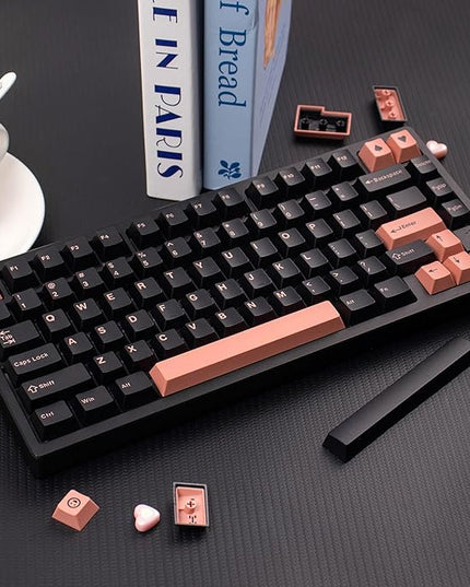 Sumgsn Keycaps 163 Keys Cherry Profile Doubleshot Dark Olivia Keycap Set Fit for Alice Keyboard 61/64/87/104/108 Cherry Mx Switches Mechanical Keyboard