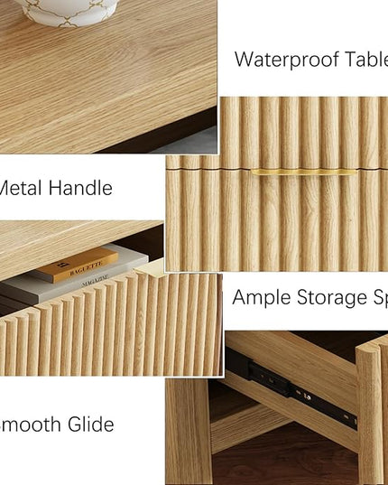 NRITOBY Modern 9 Drawer Wooden Storage Cabinet, Large Floor-Standing Storage Drawer Cabinet, Multifunctional Storage Cabinet for Office and Entryway
