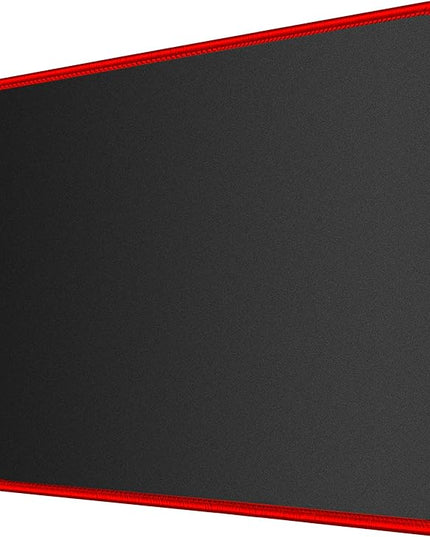 SaiTech IT 20 Pack Gaming Mouse Pad, Water Resistance Coating Natural Rubber Gaming Mouse Pad with Stitched Edges & Non-Slippery Rubber Base (9.84 x 8.27 Inch) - Black with Red Stitched Border