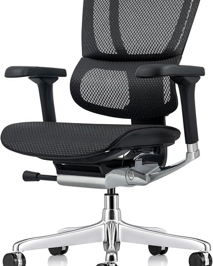 Ergohuman Eurotech ME3ERG-XTREME Mid Back Mesh Office Chair with Tilt Tension Control, Tilt Lock, Back Angle, Back Height, Synchro Tilt, Seat Height, Seat Depth, and Arm Height Adjustments