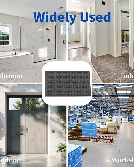 36"×24" Heavy Duty Outdoor Rubber Mat for Floor, Commercial Non Slip Indoor Floor Mat Use for Commercial Kitchen, Ramp, Pool, Restaurant, Garage(4 PCS)