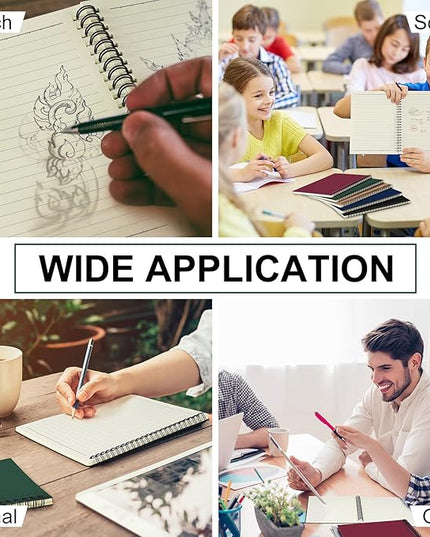 Yahenda Spiral Notebook College Ruled Journals Notebooks Lined 8.3 x 5.5 Inch Note Books Bulk A5 Writing Notebooks Thick Paper Notebook for Office Business School Supplies (Classic Colors,54 Pcs)
