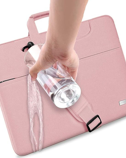 Hseok 17.3 Inch Laptop Shoulder Bag for Most 17.3" Dell Asus HP Lenovo Notebooks, Pink
