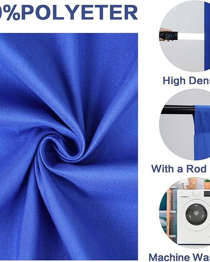 GFCC 5x7FT Royal Blue Backdrop Background Blue Photo Background Photography Backdrop for Photoshoot Screen for Video Recording Picture