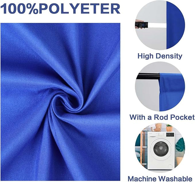 GFCC 5x7FT Royal Blue Backdrop Background Blue Photo Background Photography Backdrop for Photoshoot Screen for Video Recording Picture